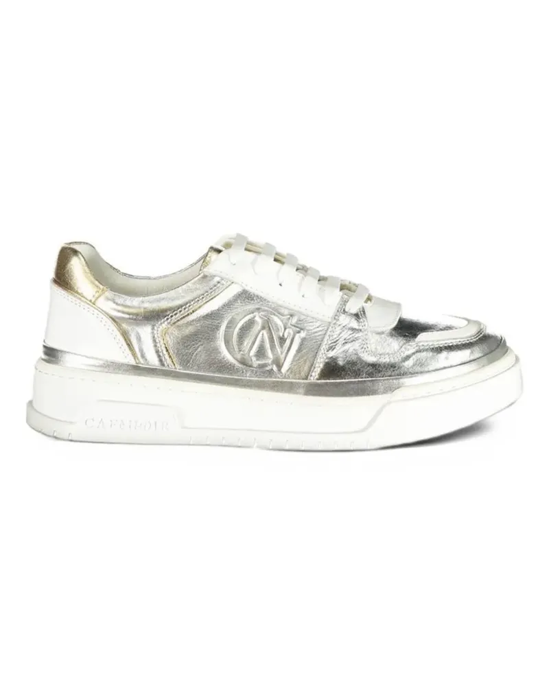 CAFèNOIR  Sneakers im Metallic-Look - Silber Silber