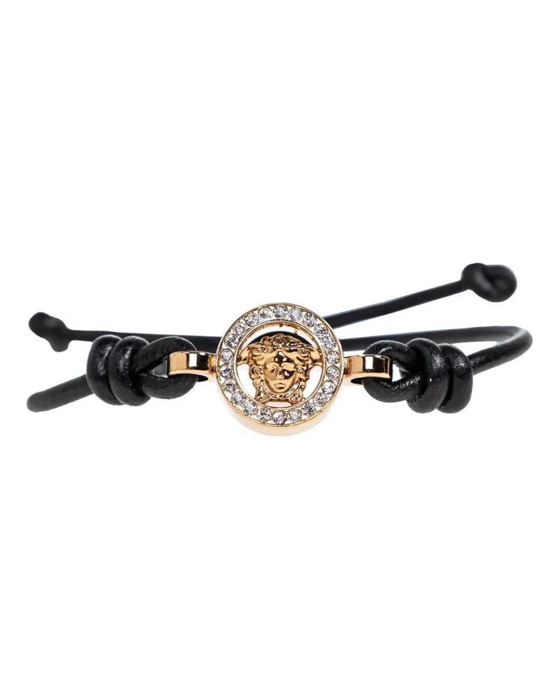 Versace Lederarmband mit Medusa - Gold Gold