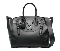 Shopper mit Logo-Prägung - Schwarz