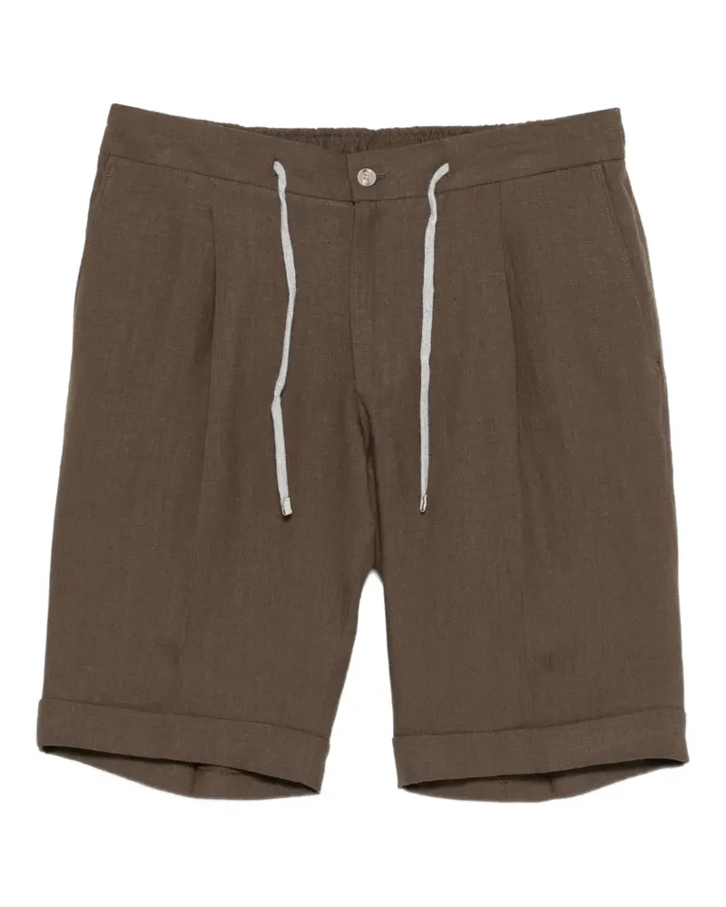 BARBA drawstring-waist pleated shorts - Braun Braun