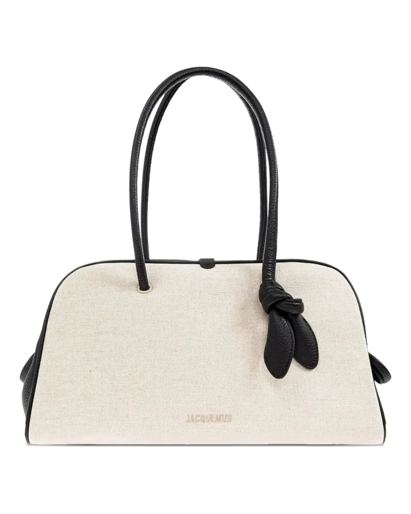 Jacquemus Le Turismo knotted tote bag - Nude Nude