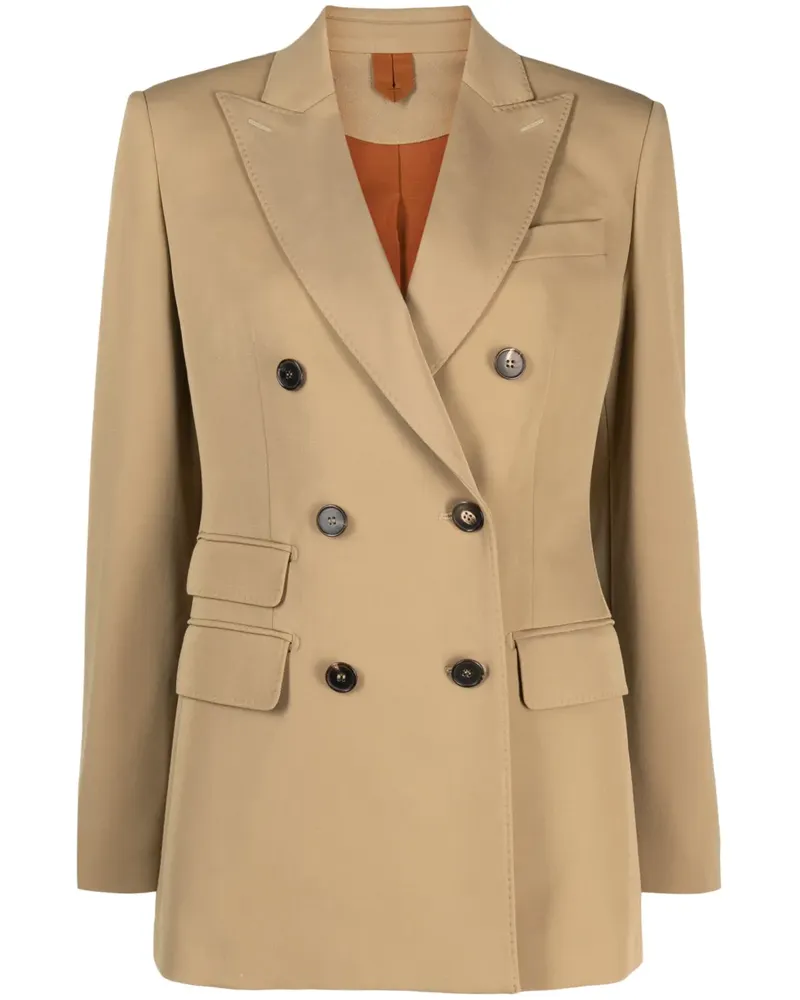 Max Mara Doppelreihiger Blazer - Braun Braun