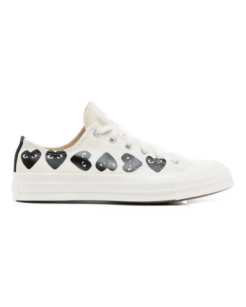 Comme des Garçons Sneakers mit Herz-Print - Weiß Weiß
