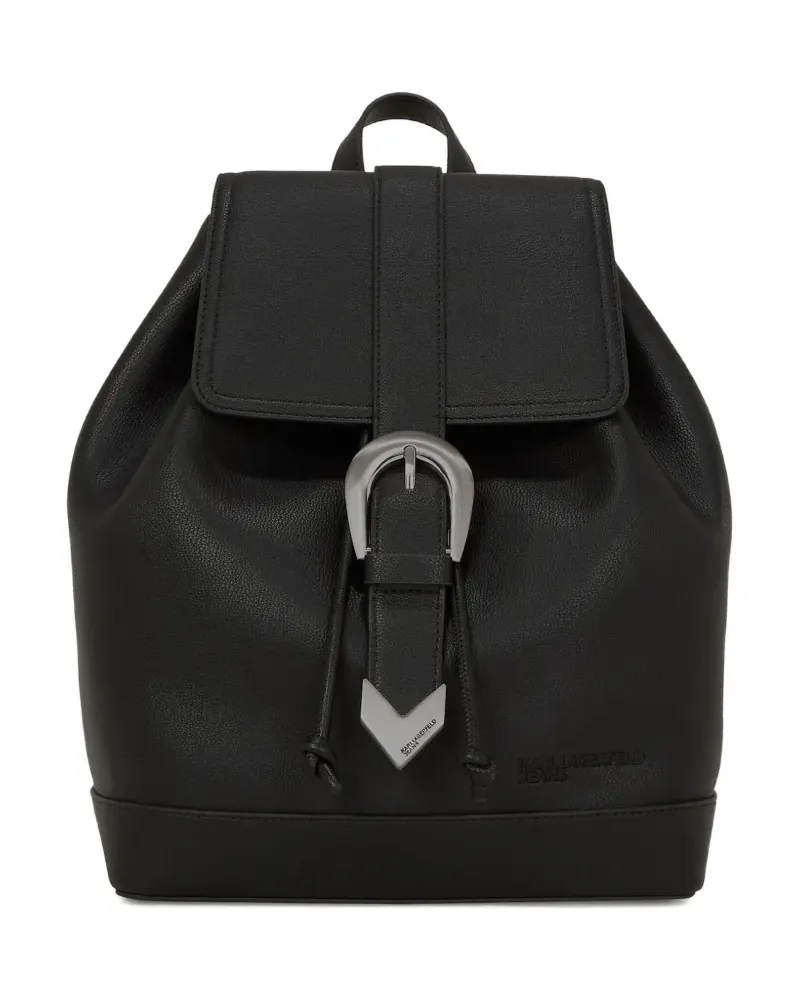 Karl Lagerfeld Rucksack mit Schnallenverschluss - Schwarz Schwarz