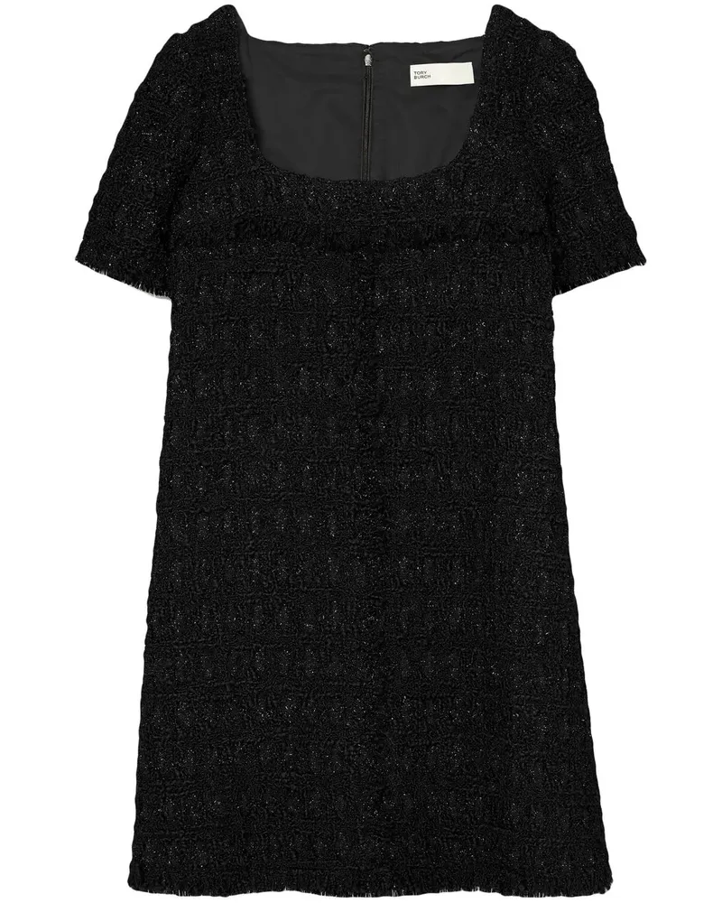 Tory Burch Tinsel Minikleid aus Tweed - Schwarz Schwarz