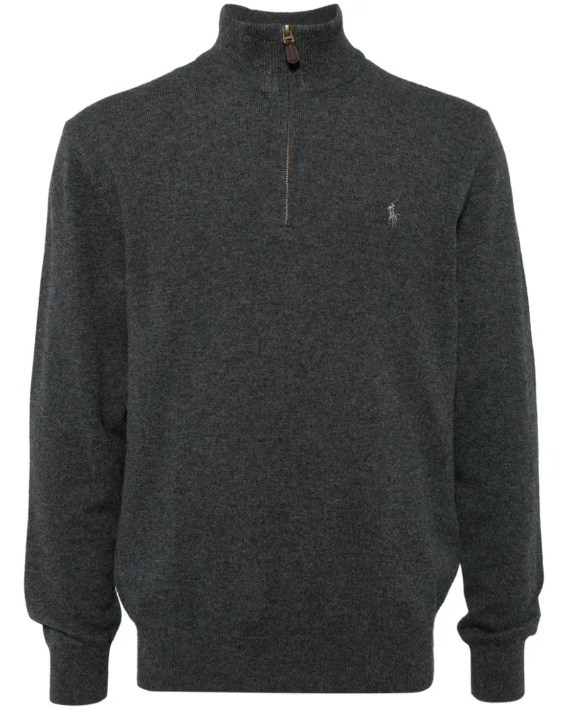 Ralph Lauren Pullover mit kurzem Reißverschluss - Grau Grau