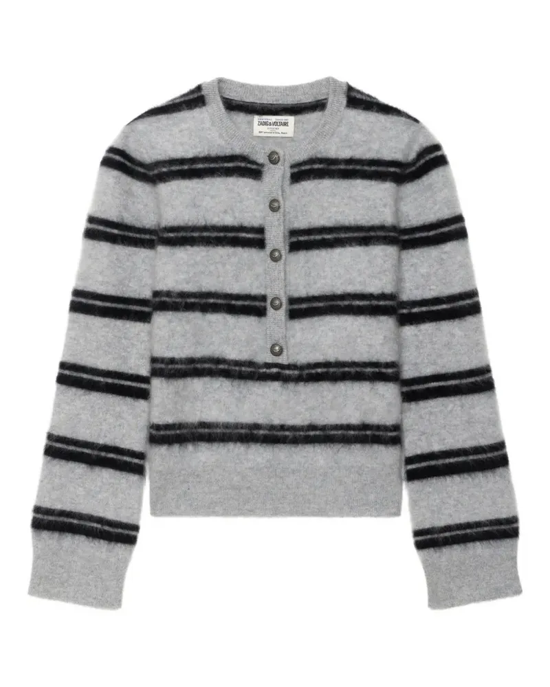 Zadig & Voltaire Mandala Pullover aus 100% Kaschmir - Grau Grau