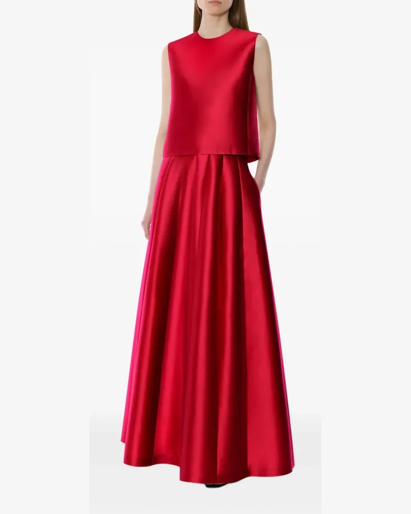 Alberta Ferretti Maxirock mit Falten - Rot Rot