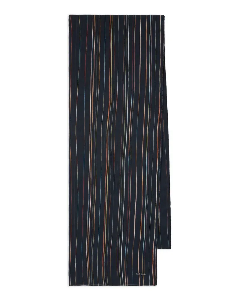 Paul Smith Gestreifter Schal - Blau Blau