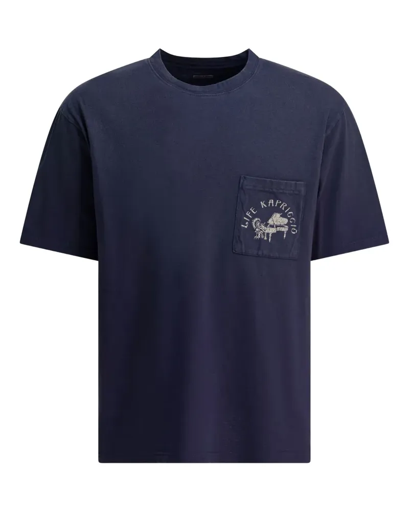 KAPITAL T-Shirt aus Baumwolle - Blau Blau