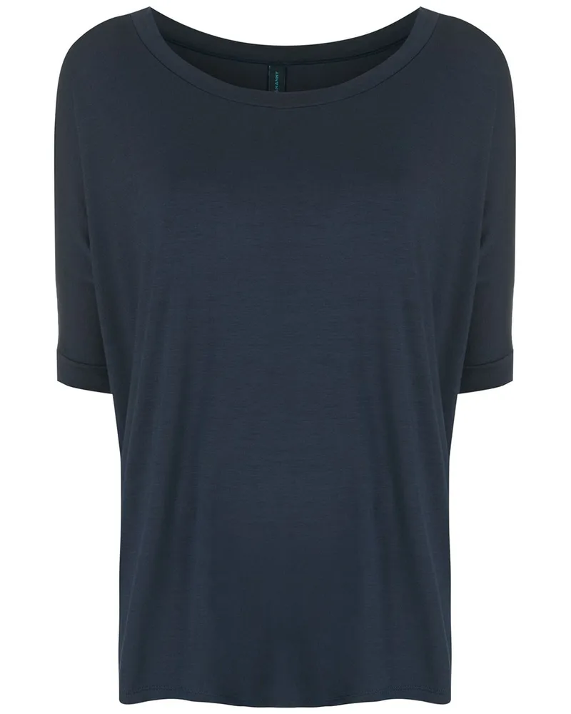 Lygia & Nanny T-Shirt mit Cropped-Ärmeln - Blau Blau