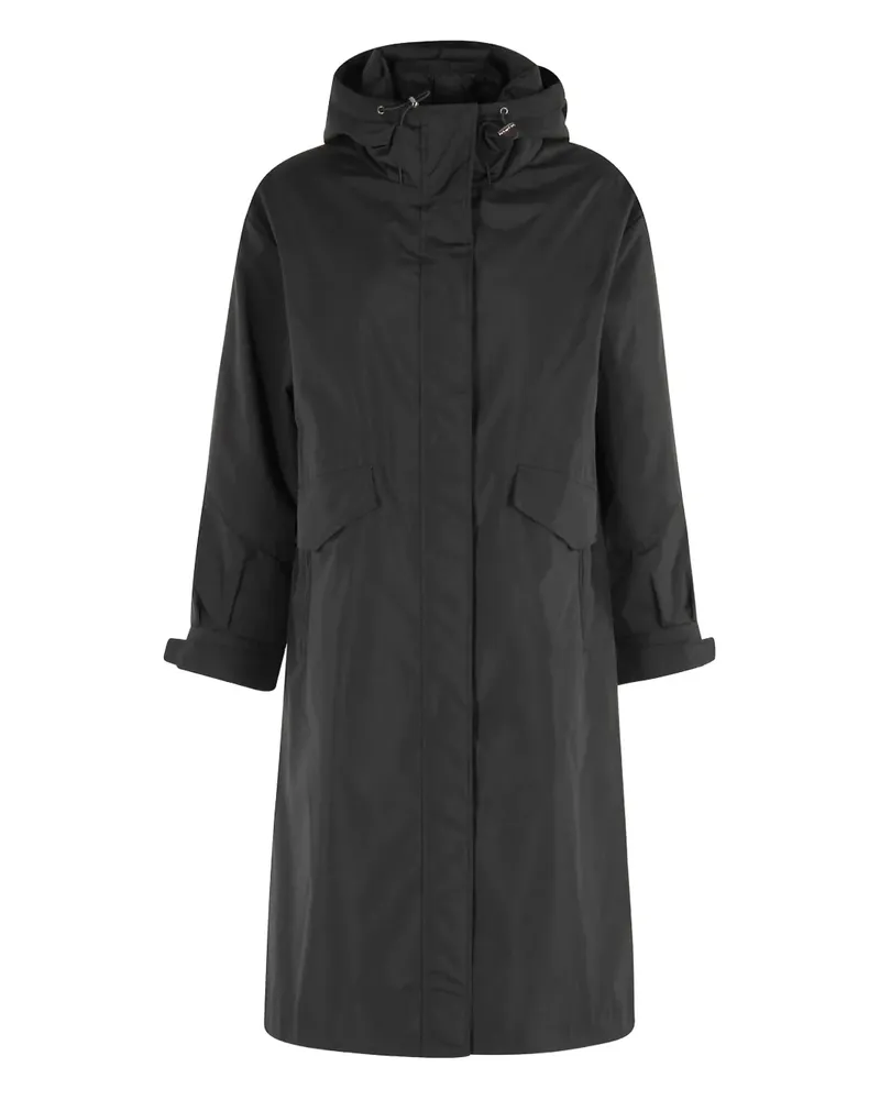Seventy hooded long parka - Schwarz Schwarz