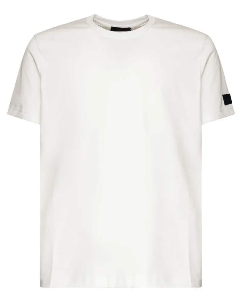 Fay T-Shirt aus Baumwolle - Weiß Weiß