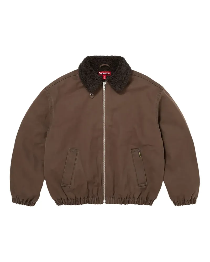 Supreme Being Bomberjacke aus Faux Shearling - Braun Braun