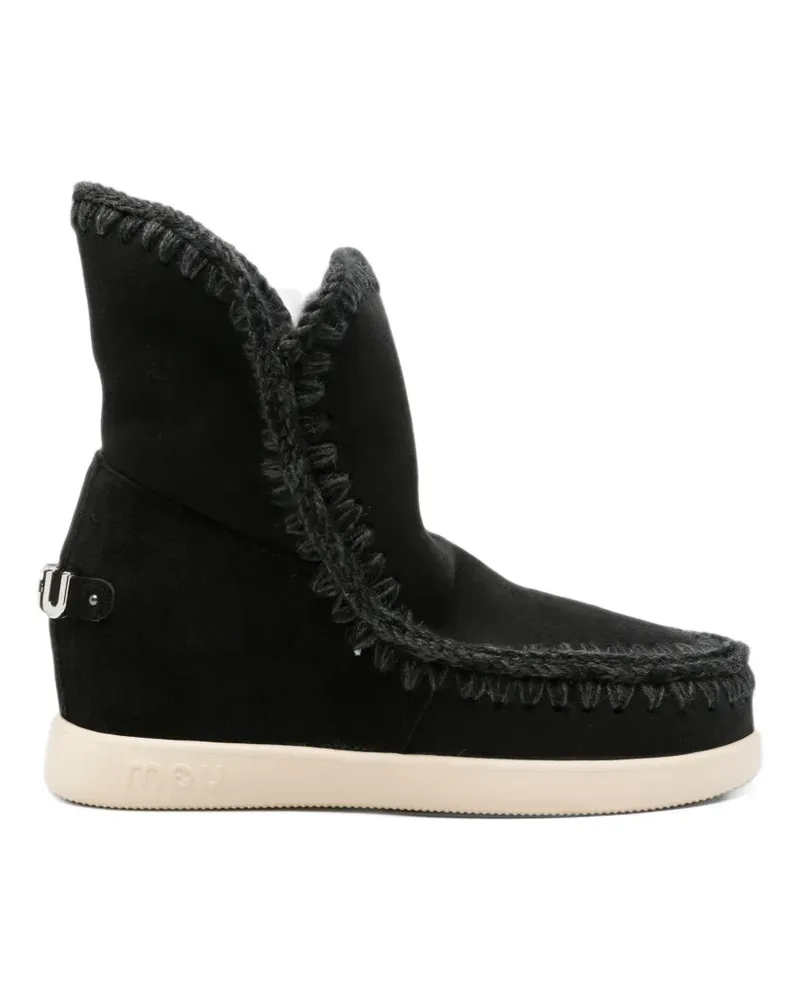 Mou Stiefeletten aus Wildleder - Schwarz Schwarz
