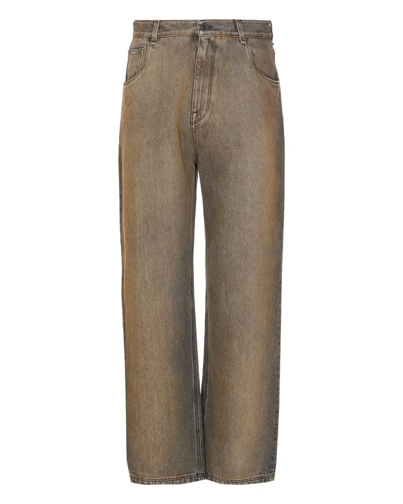 Fendi Jeans mit weitem Bein - Grau Grau