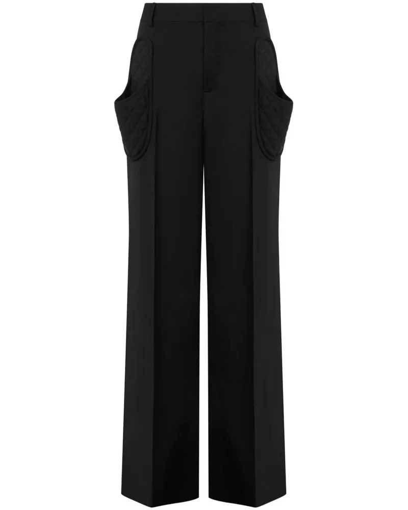 Moschino Hose mit geradem Bein - Schwarz Schwarz
