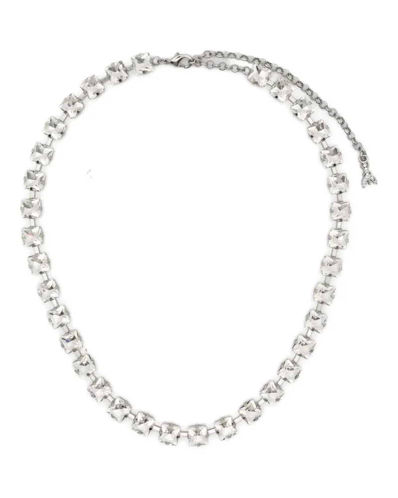 Patrizia Pepe logo-detail choker necklace - Silber Silber