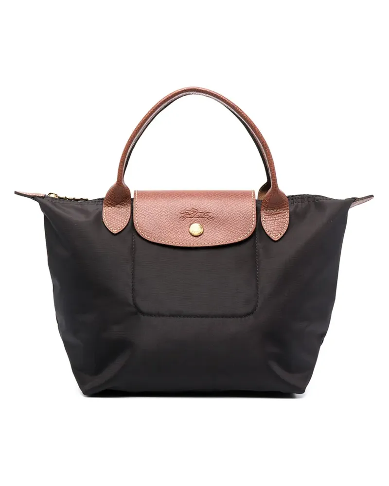 Longchamp Kleine 'Le Pliage' Handtasche - Schwarz Schwarz