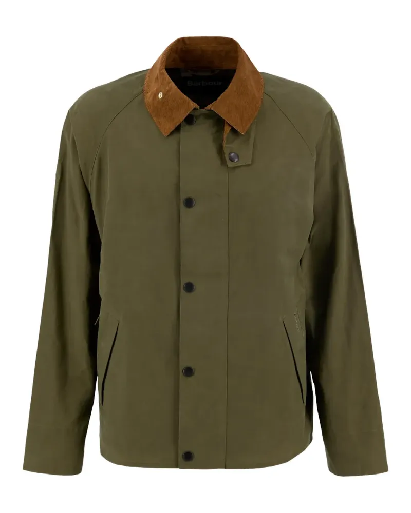 Barbour Jacke mit Cordkragen - Grün Grün