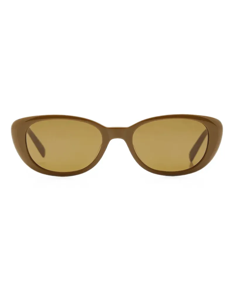 Saint Laurent Sonnenbrille mit Cat-Eye-Gestell - Braun Braun