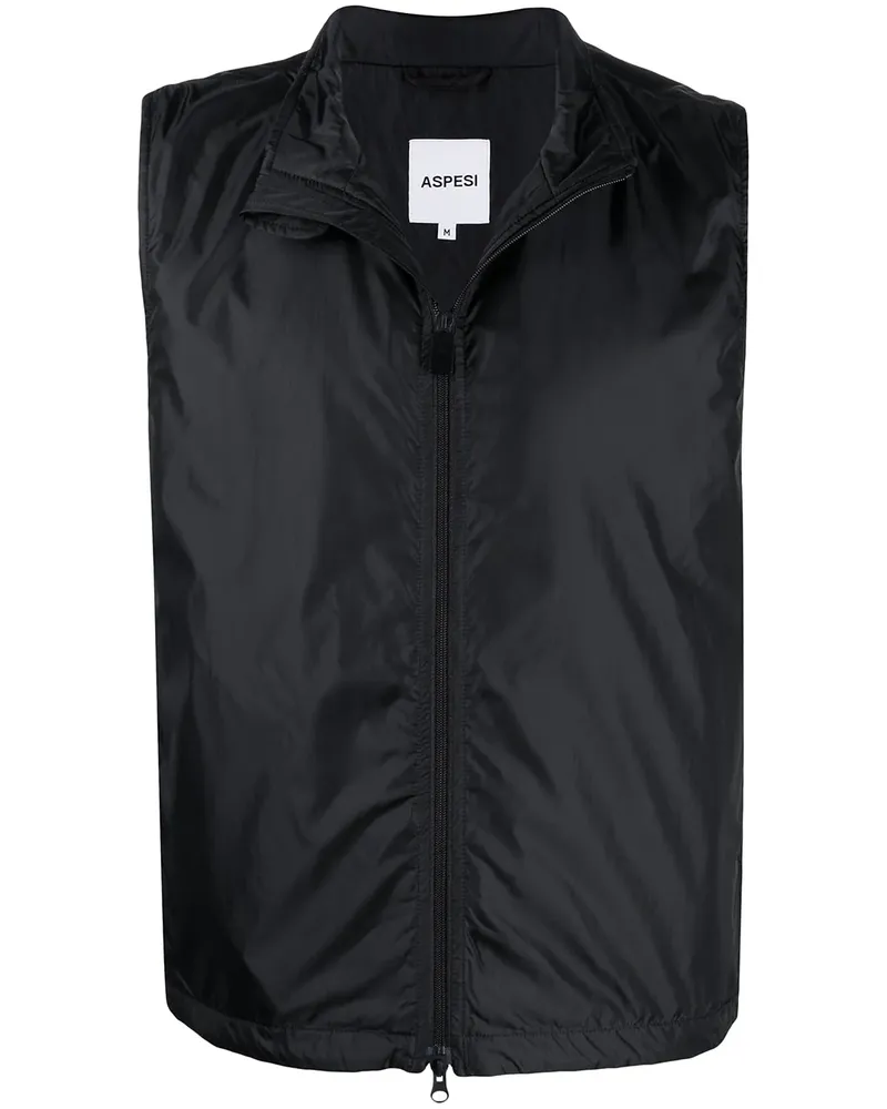 ASPESI Gefütterte Weste - Schwarz Schwarz