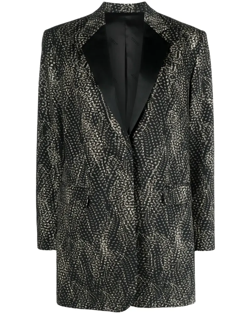 Isabel Marant Einreihiges Hadiya Blazer - Schwarz Schwarz