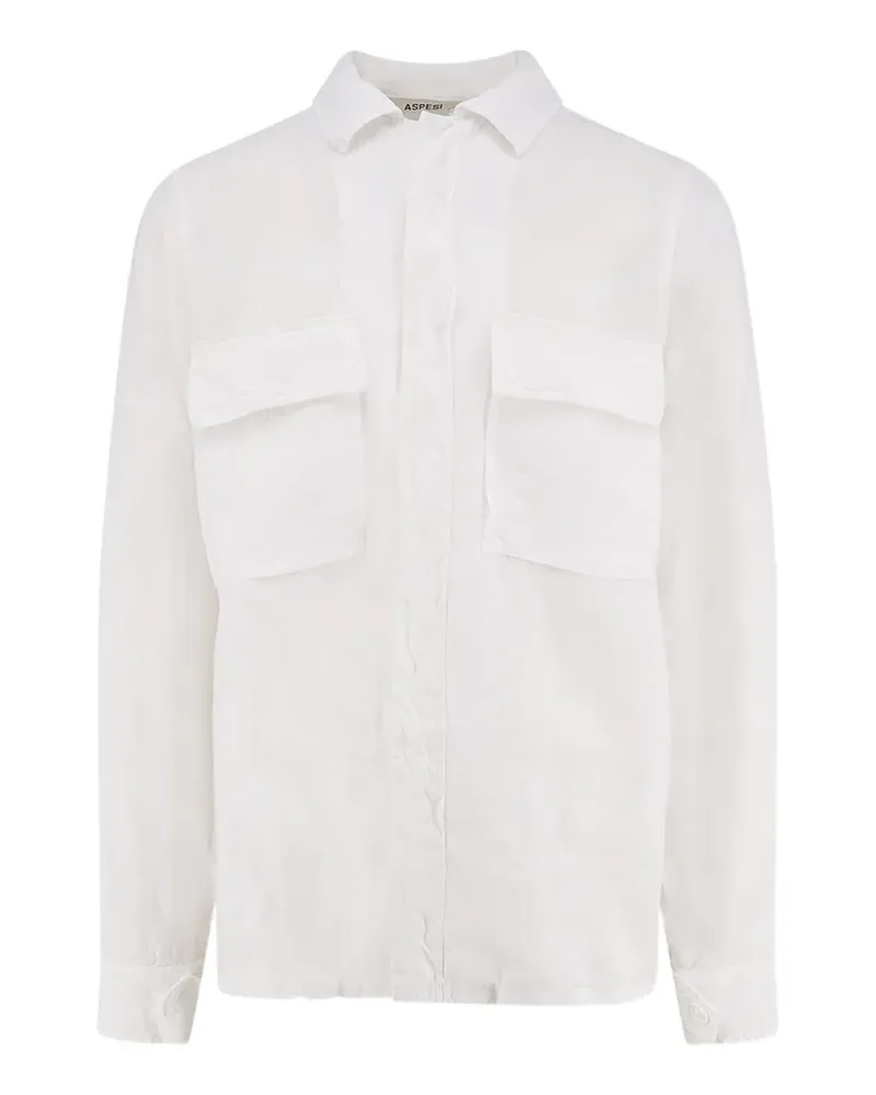 ASPESI flap-pocket shirt - Weiß Weiß
