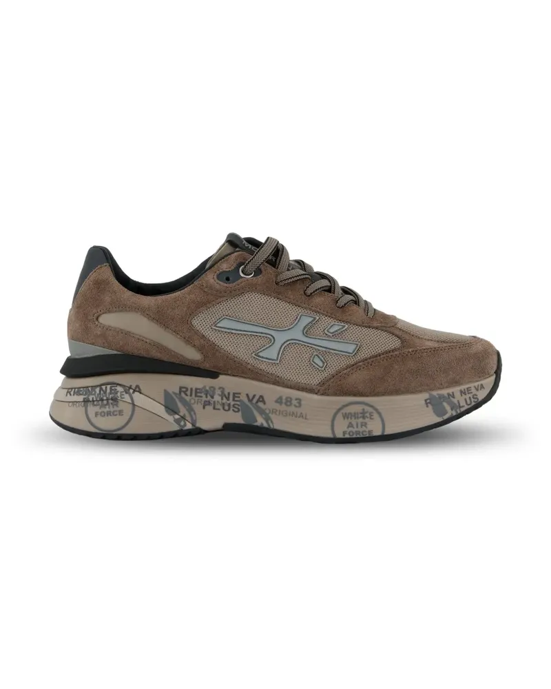 Premiata Moerun Sneakers mit Kontrasteinsätzen - Braun Braun