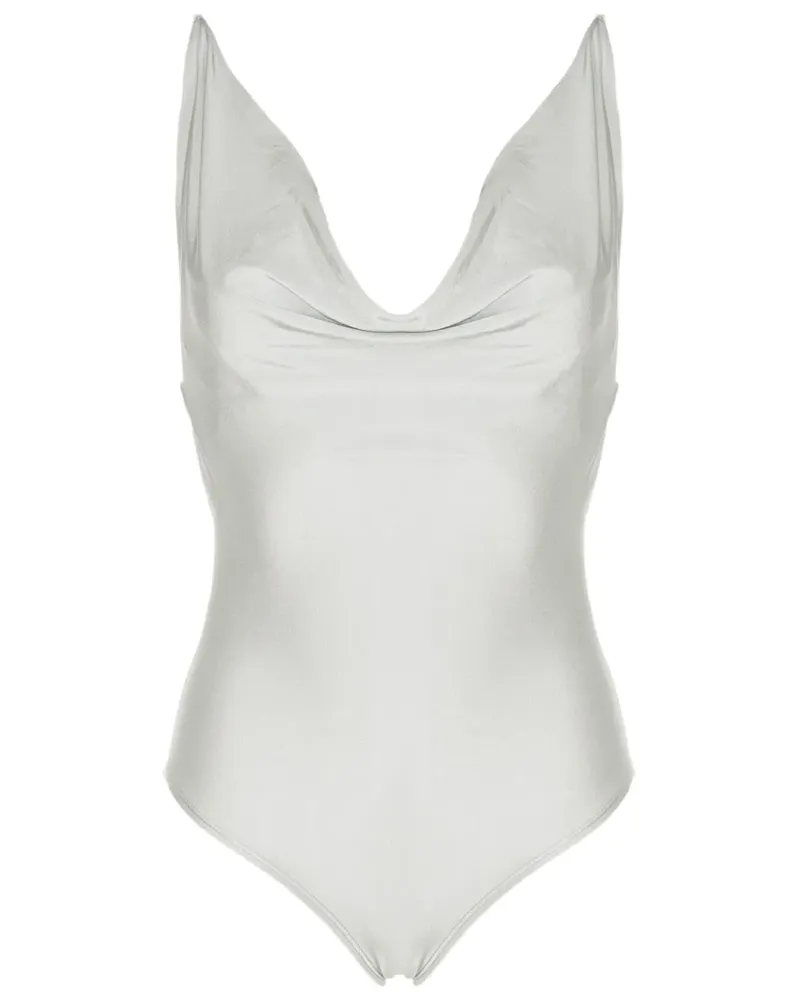 Lenny Niemeyer Badeanzug mit drapiertem Ausschnitt - Grau Grau