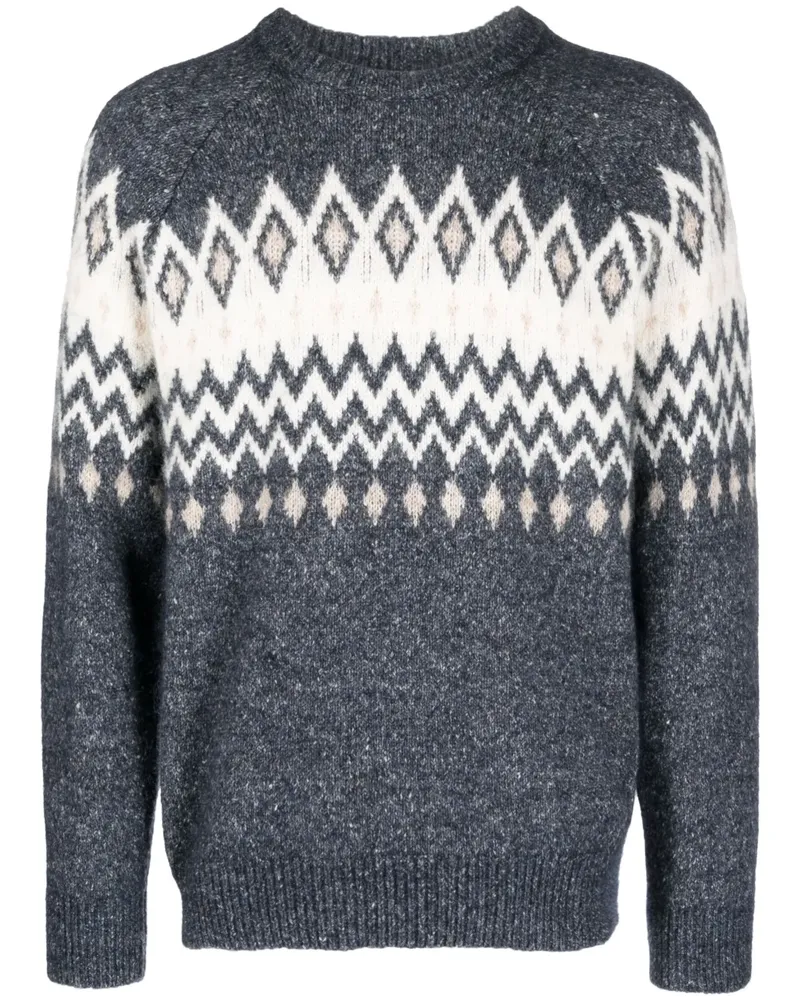 Brunello Cucinelli Pullover mit Argyle-Muster - Blau Blau