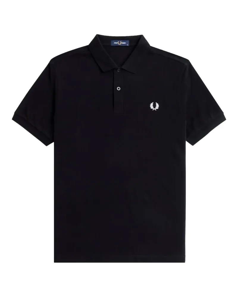 Fred Perry logo-detail polo shirt - Schwarz Schwarz