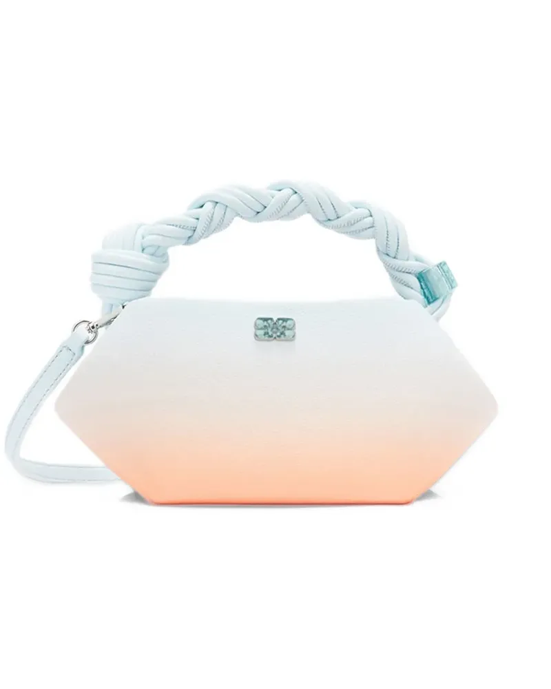 Ganni Bou Schultertasche mit Farbverlauf - Blau Blau