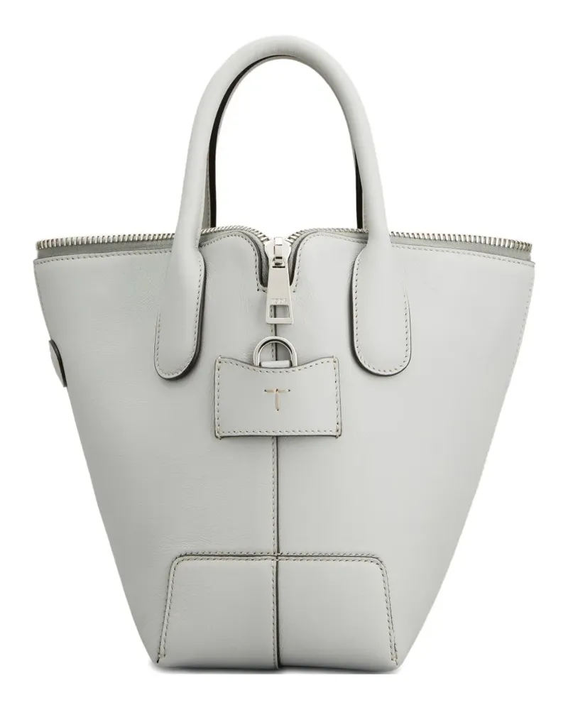 TOD'S Di zip mini tote bag - Grau Grau