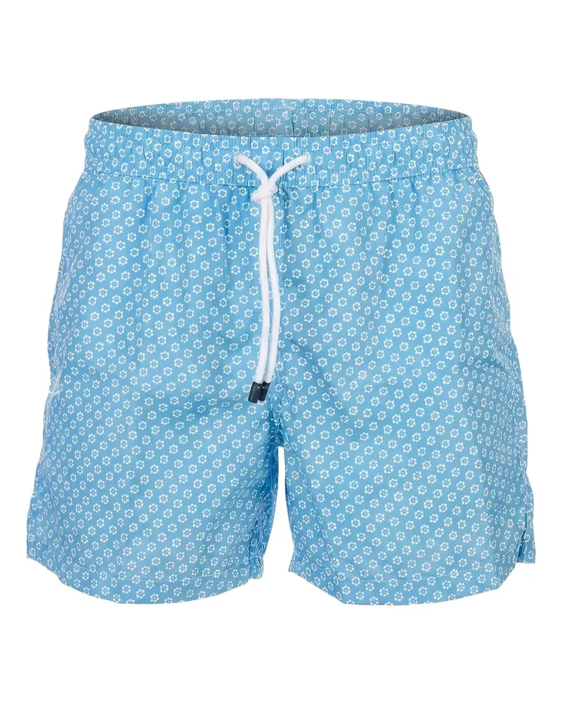 Fedeli floral-print swim shorts - Blau Blau