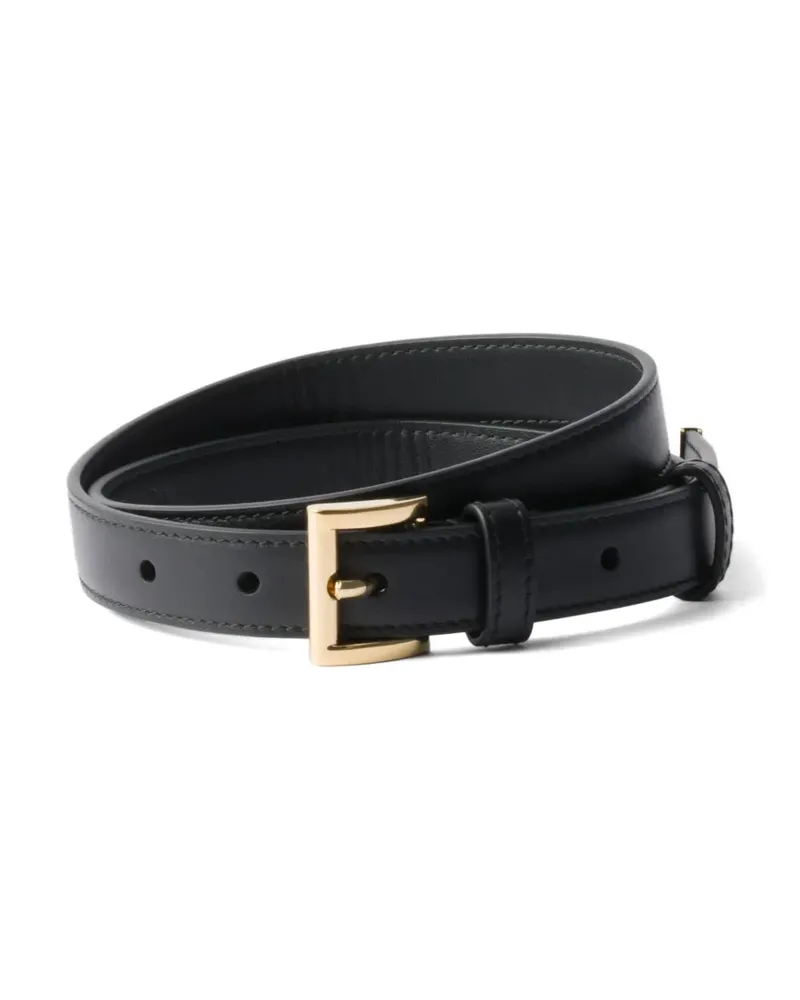 Prada Gürtel aus Leder - Schwarz Schwarz