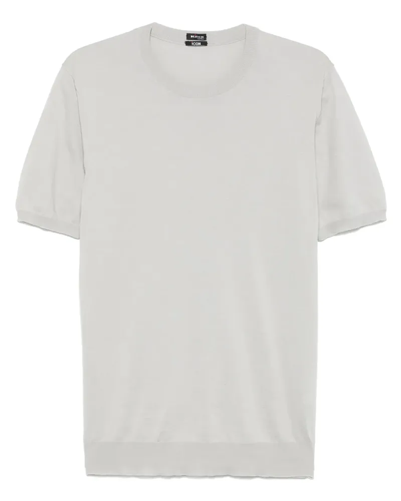 Kiton Klassisches T-Shirt - Grau Grau