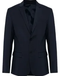 Calvin Klein twill-weave single-breasted blazer Blau