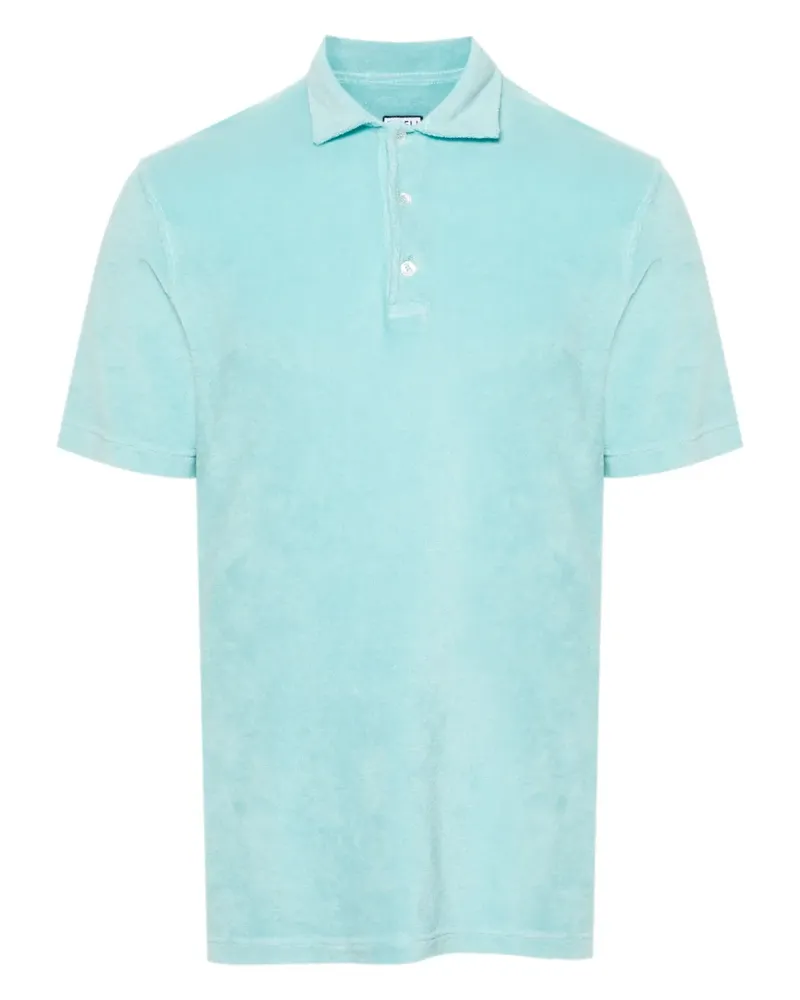 Fedeli Mondial Poloshirt aus Frottee - Blau Blau