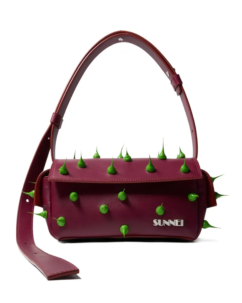 SUNNEI Kleine Spiky Labauletto Schultertasche - Rot Rot