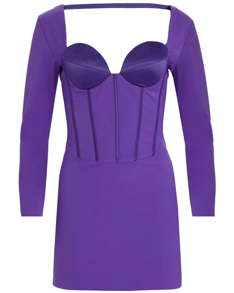 Retrofête Veronica Korsett-Minikleid Violett