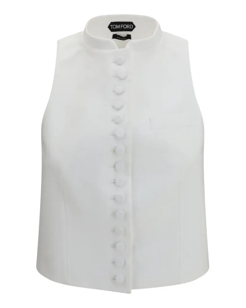 Tom Ford Weste mit Knöpfen - Weiß Weiß