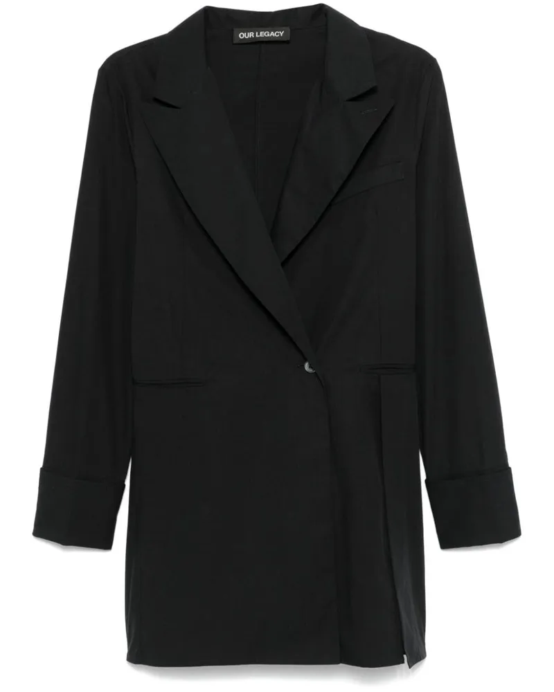 Our Legacy Blazer Hemd - Schwarz Schwarz