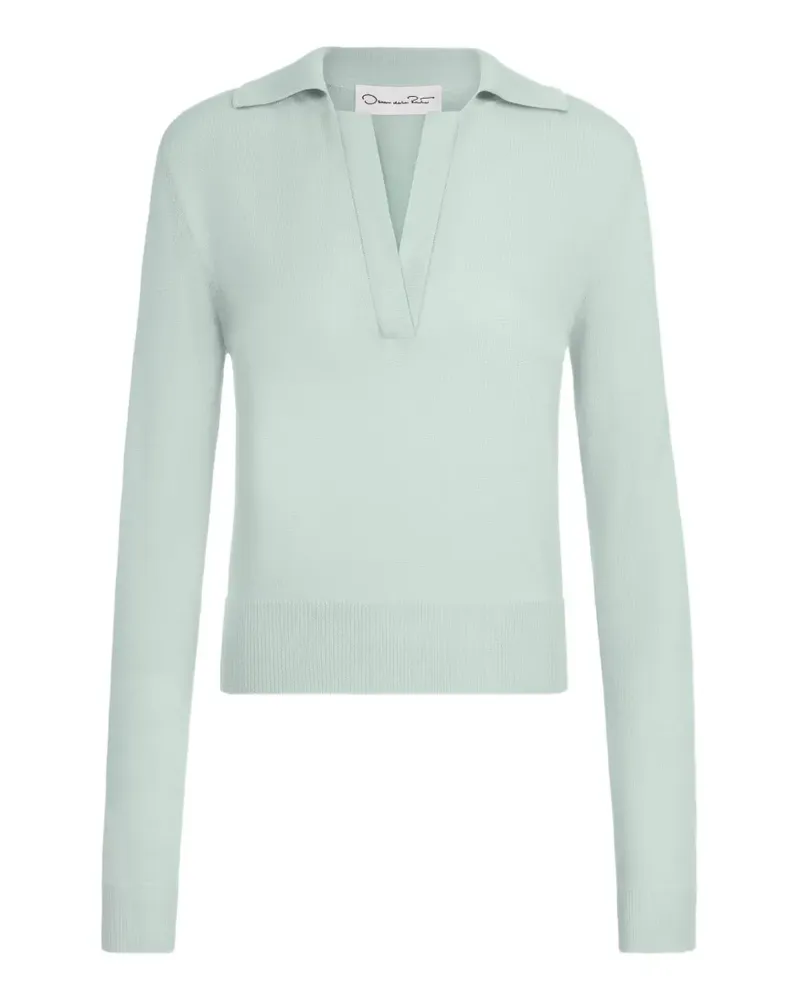 Oscar de la Renta Polo-Pullover aus Wolle - Blau Blau