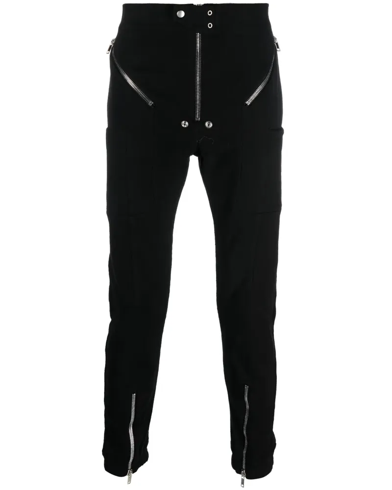 Rick Owens Hose mit Reißverschlussdetail - Schwarz Schwarz