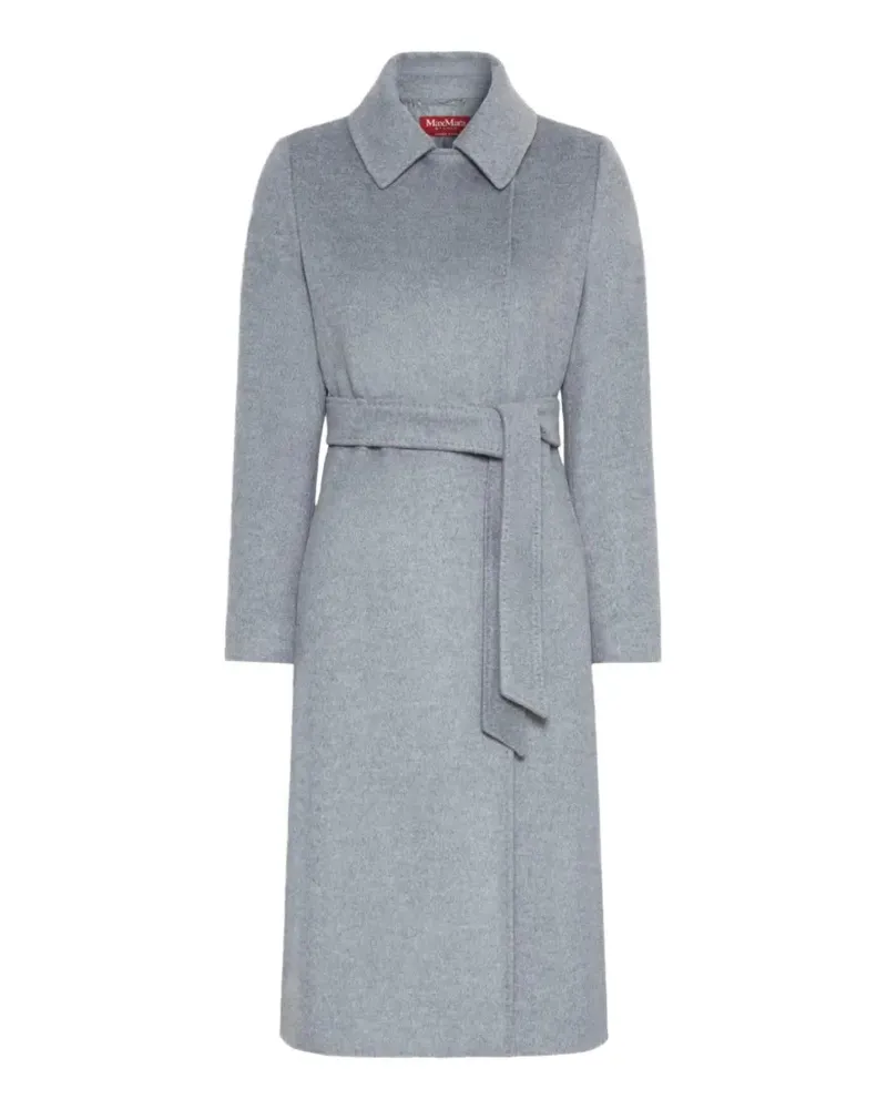 Max Mara Doppelreihiger Mantel - Grau Grau