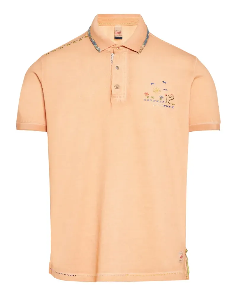 BOB Besticktes Poloshirt - Orange Orange