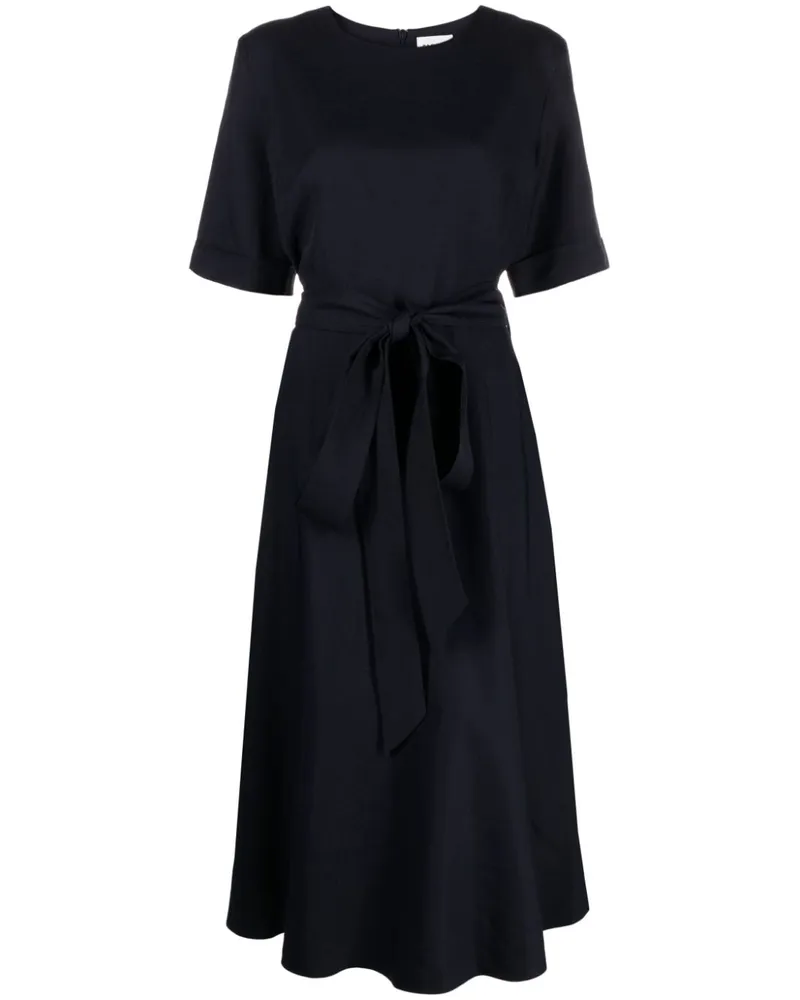P.A.R.O.S.H. Raisa Maxikleid mit Gürtel - Schwarz Schwarz