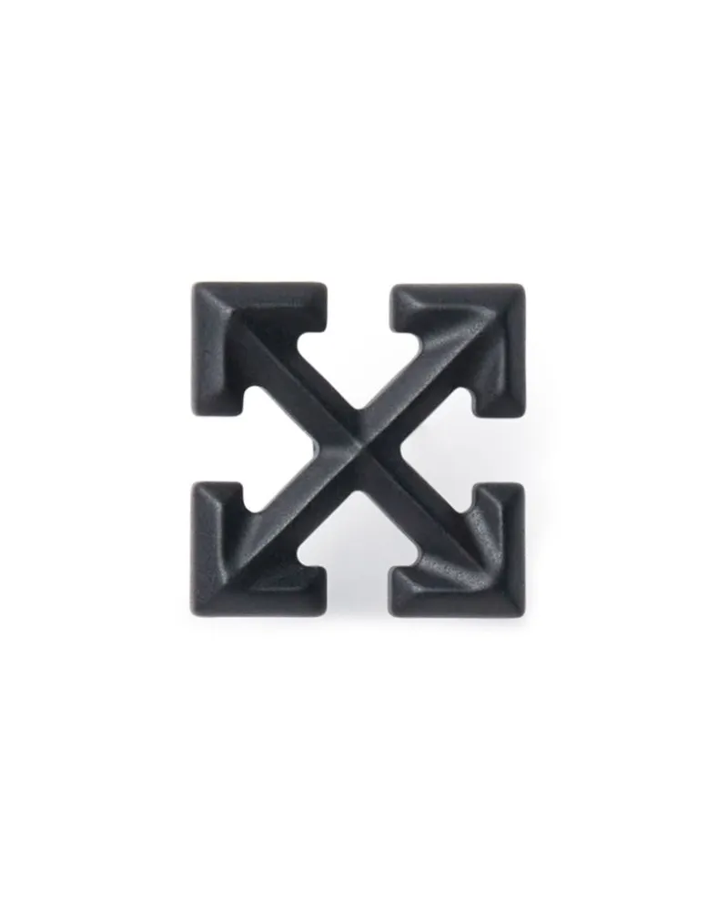 OFF-WHITE Einzelner Arrow Ohrring - Schwarz Schwarz
