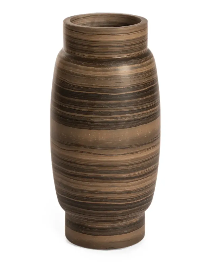Editions Milano Stone Marmorvase - Braun Braun